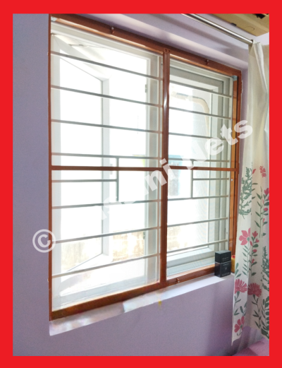 Mosquito Balcony Net | Aluminium Frame and SS Net | Size 178 cms to 66 cms - Image 5