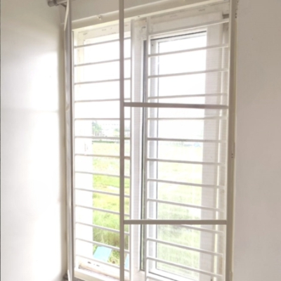 Mosquito Net for Window | Aluminium Frame and SS Net | Size 147.5 cms to 35.5 cms