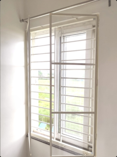 Mosquito Net for Window | Aluminium Frame and SS Net | Size 147.5 cms to 35.5 cms