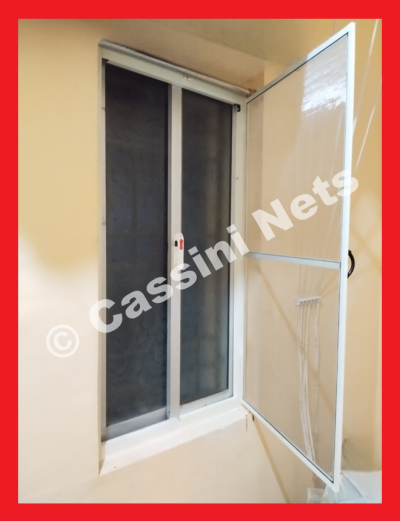 Balcony Nets For Mosquito | Aluminium Frame and SS Net | Size 147.5 cms to 188 cms