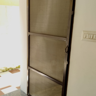 Readymade Open Type Aluminium Frame SS Mosquito Net Door