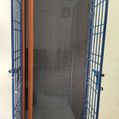 Pleated Mosquito Net for Door | Aluminium Frame and Fiber Net | Size 86.5 cms to 218.5 cms