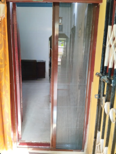 Sliding Mosquito Net for Door | Aluminium Frame and Fiber Net | Size 102 cms to 203.5 cms - Image 4