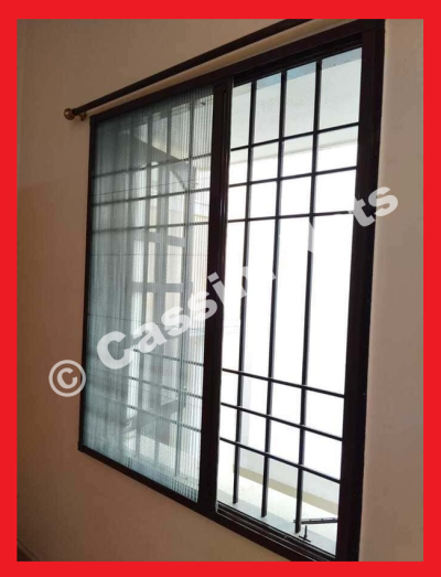 Sliding Balcony Nets For Mosquito | Aluminium Frame and Fiber Net | Size 56 cms to 188 cms - Image 4