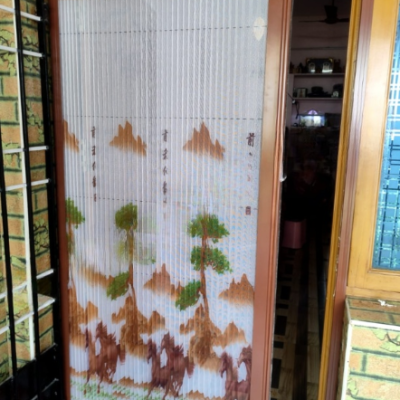 Pleated Mosquito Nets for Doors | Aluminium Frame and Fiber Net | Size 102 cms to 234 cms