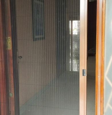 Pleated Mosquito Nets for Door | Aluminium Frame and Fiber Net | Size 71.5 cms to 203.5 cms