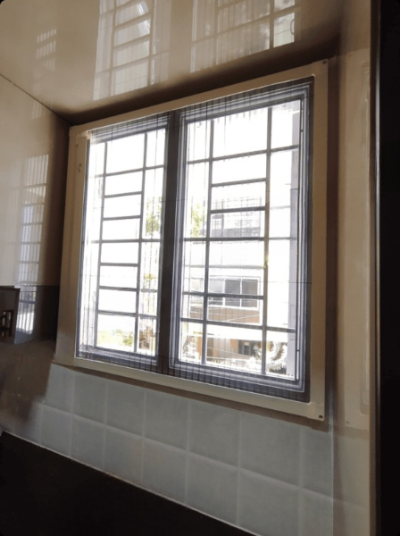 Sliding Mosquito Net for Windows | Aluminium Frame and Fiber Net | Size 178 cms to 66 cms - Image 6